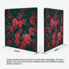 Aperturee - Aperturee Rose Buds With Green Valentines Day Backdrop Cover