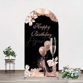 Aperturee Aperturee Rose Gold High Heels Happy Birthday Arch Backdrop