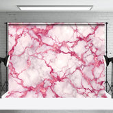Aperturee - Aperturee Rose Red Cracked Grey Marble Photography Backdrop