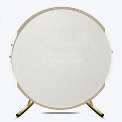 Aperturee - Aperturee Round Backdrop She Mastered It Graduation Party 2026 Background Class of 2026 Celebration Decorations