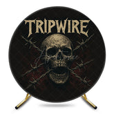 Aperturee - Aperturee Round Tripwire Skull Scary Happy Halloween Backdrop