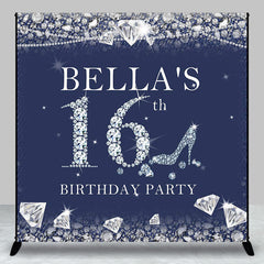 Aperturee - Aperturee Royal Blue Diamonds Custom 16th Birthday Backdrop