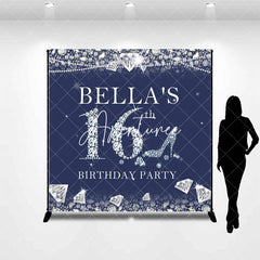 Aperturee - Aperturee Royal Blue Diamonds Custom 16th Birthday Backdrop