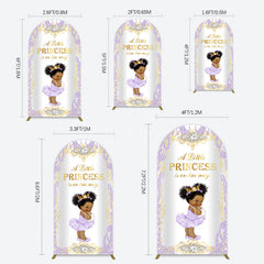 Aperturee - Aperturee Royal Glitter Little Princess Baby Shower Arch Backdrop