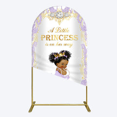 Aperturee - Aperturee Royal Glitter Little Princess Baby Shower Arch Backdrop