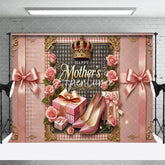 Aperturee - Aperturee Royal Pink Gift Bow Highheels Mothers Day Backdrop