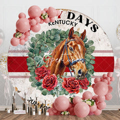 Aperturee - Aperturee Run For The Rose Horse Round Kentucky Derby Backdrop