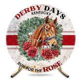 Aperturee - Aperturee Run For The Rose Horse Round Kentucky Derby Backdrop