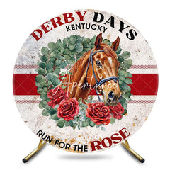 Aperturee - Aperturee Run For The Rose Horse Round Kentucky Derby Backdrop