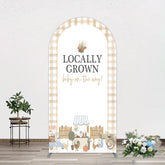 Aperturee - Aperturee Rural Locally Grown Baby On The Way Arch Backdrop