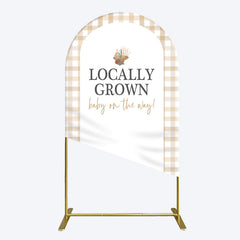 Aperturee - Aperturee Rural Locally Grown Baby On The Way Arch Backdrop