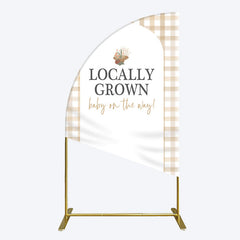 Aperturee - Aperturee Rural Locally Grown Baby On The Way Half Moon Arch Backdrop