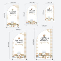 Aperturee - Aperturee Rural Locally Grown Baby On The Way Half Moon Arch Backdrop