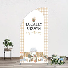 Aperturee - Aperturee Rural Locally Grown Baby On The Way Half Moon Arch Backdrop