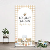 Aperturee - Aperturee Rural Locally Grown Baby On The Way Rectangle Backdrop