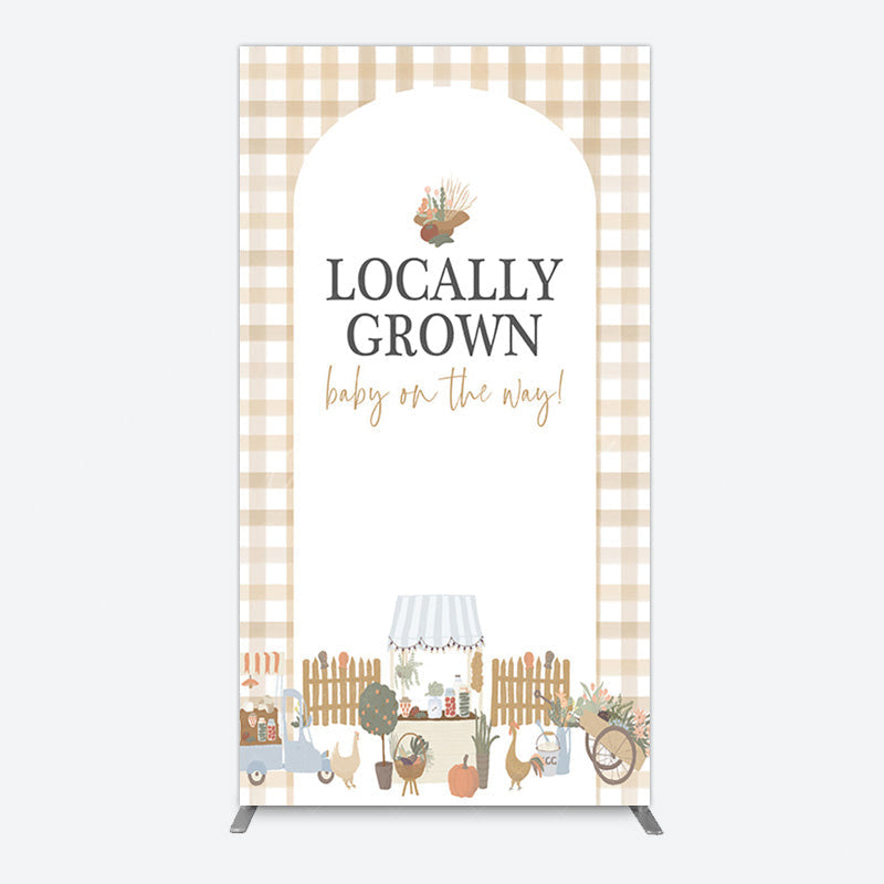 Aperturee - Aperturee Rural Locally Grown Baby On The Way Rectangle Backdrop