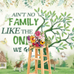 Aperturee - Aperturee Rural Scenery Greeny House Family Reunion Backdrop