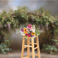 Aperturee - Aperturee Rustic Grapevine Arch Photography Backdrop Italian Vineyard and Tuscan Theme Winery Wedding Photo Background