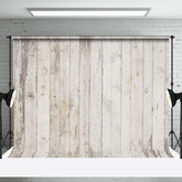 Aperturee - Aperturee Rustic Gray And White Wooden Wall Texture Backdrop