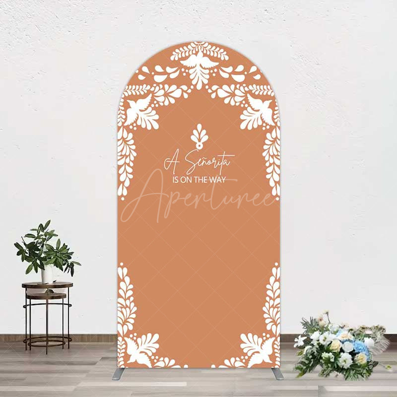 Aperturee Aperturee Rustic Senorita Mexican Baby Shower Arch Backdrop