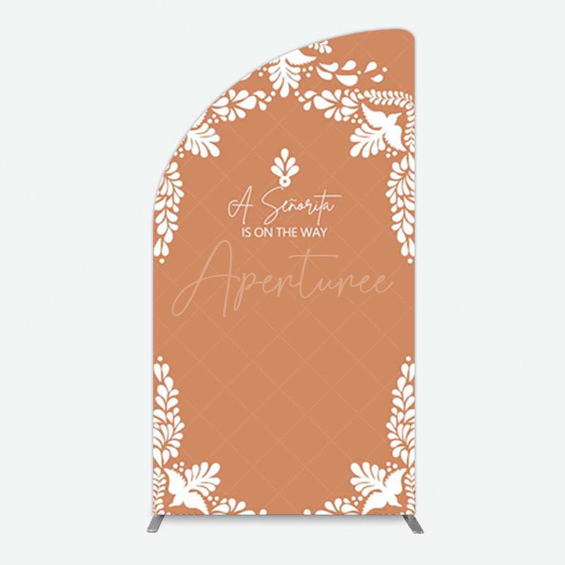 Aperturee Aperturee Rustic Senorita Mexican Baby Shower Half Moon Arch Backdrop