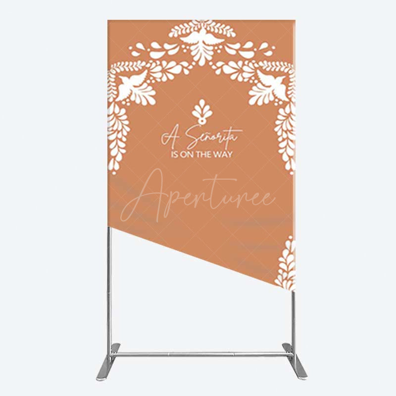 Aperturee Aperturee Rustic Senorita Mexican Baby Shower Rectangle Backdrop