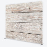 Aperturee - Aperturee Rustic Weathered Light Wood Plank Square Double-Sided Backdrop Distressed Natural Photography Studio Prop