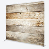 Aperturee - Aperturee Rustic Weathered Wood Plank Square Double-Sided Backdrop Natural Farmhouse Photography Background