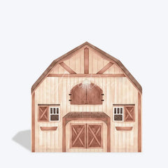 Aperturee - Aperturee Rustic Wooden Farm House Barn Door Arch Backdrop