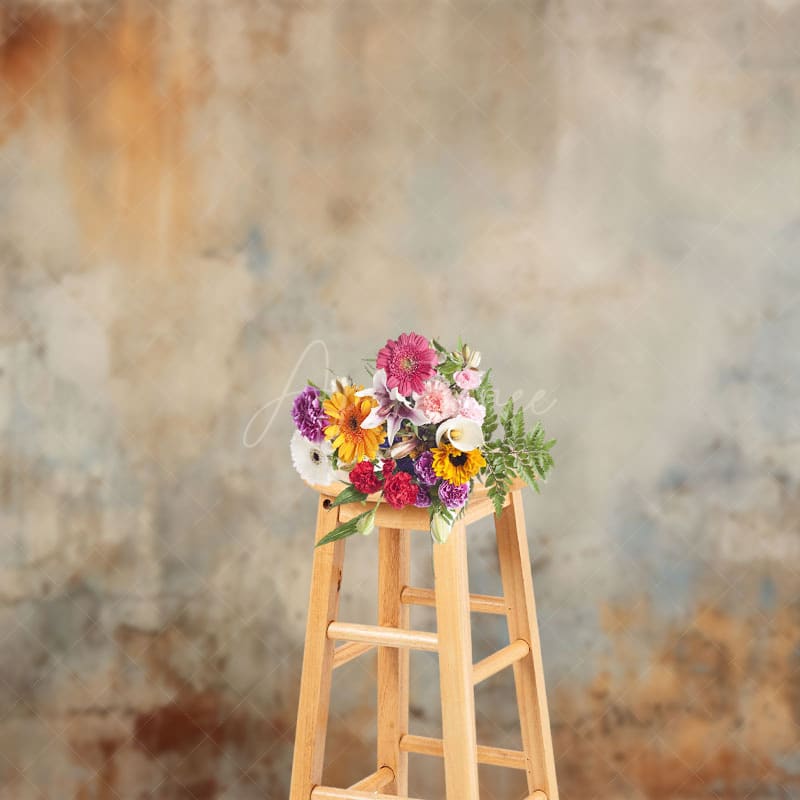 Aperturee - Aperturee Rusty Retro Walls Old Style Photography Backdrop