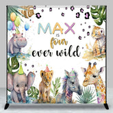Aperturee - Aperturee Safari 4 Ever Wild Custom Jungle Birthday Backdrop