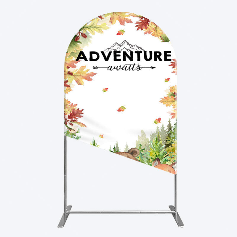 Aperturee - Aperturee Safari Adventure Awaits Baby Shower Arch Backdrop