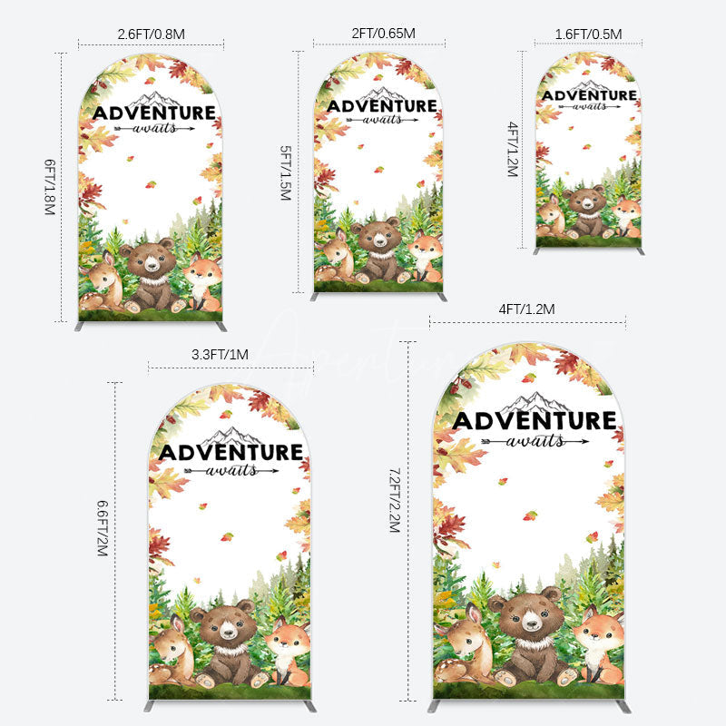 Aperturee - Aperturee Safari Adventure Awaits Baby Shower Arch Backdrop