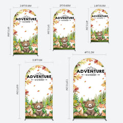 Aperturee - Aperturee Safari Adventure Awaits Baby Shower Arch Backdrop
