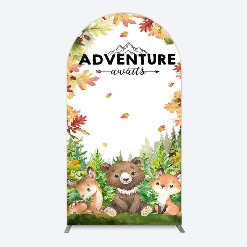 Aperturee - Aperturee Safari Adventure Awaits Baby Shower Arch Backdrop