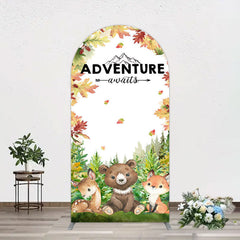 Aperturee - Aperturee Safari Adventure Awaits Baby Shower Arch Backdrop