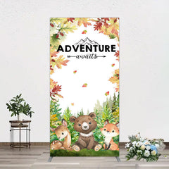 Aperturee - Aperturee Safari Adventure Awaits Baby Shower Rectangle Backdrop