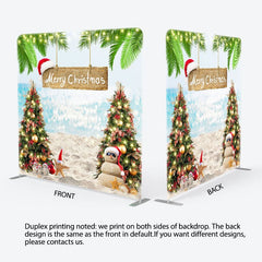 Aperturee - Aperturee Sandy Beach Bokeh Merry Summer Christmas Backdrop