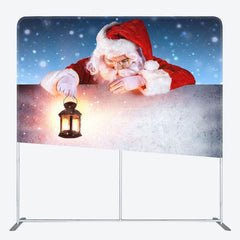 Aperturee - Aperturee Santa Claus Christmas Snowflake Pillow Case Backdrop