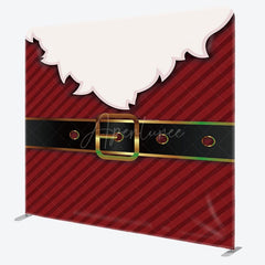 Aperturee - Aperturee Santa White Beard Christmas Tension Fabric Backdrop