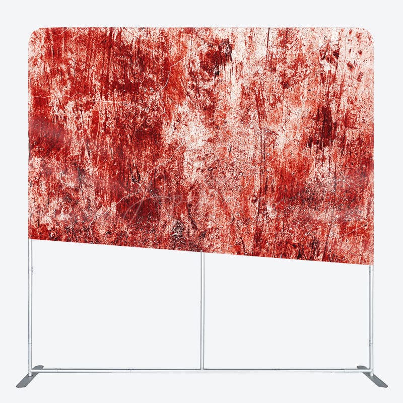 Aperturee - Aperturee Scary Red Scratches Halloween Pillow Case Backdrop