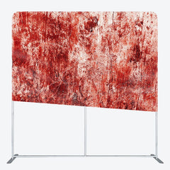 Aperturee - Aperturee Scary Red Scratches Halloween Pillow Case Backdrop