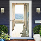 Aperturee Aperturee Seaside Corridor Natural Beach Scenery Door Cover