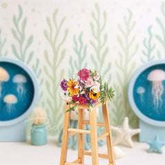 Aperturee - Aperturee Seaweed Jellyfish Under The Sea Cake Smash Backdrop