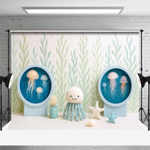 Aperturee - Aperturee Seaweed Jellyfish Under The Sea Cake Smash Backdrop