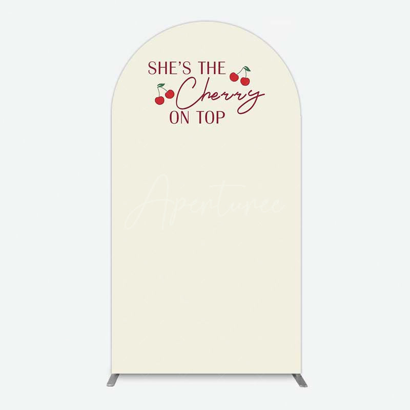 Aperturee Aperturee She Is The Cherry On Top Bridal Shower Arch Backdrop