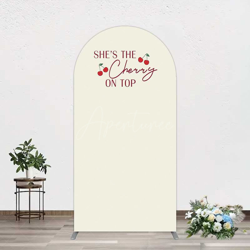 Aperturee Aperturee She Is The Cherry On Top Bridal Shower Arch Backdrop