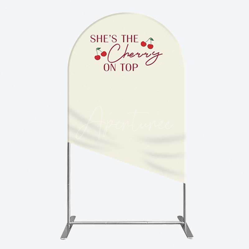 Aperturee Aperturee She Is The Cherry On Top Bridal Shower Arch Backdrop