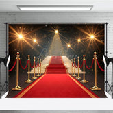 Aperturee - Aperturee Shining Red Carpet Staircase Photo Booth Backdrop