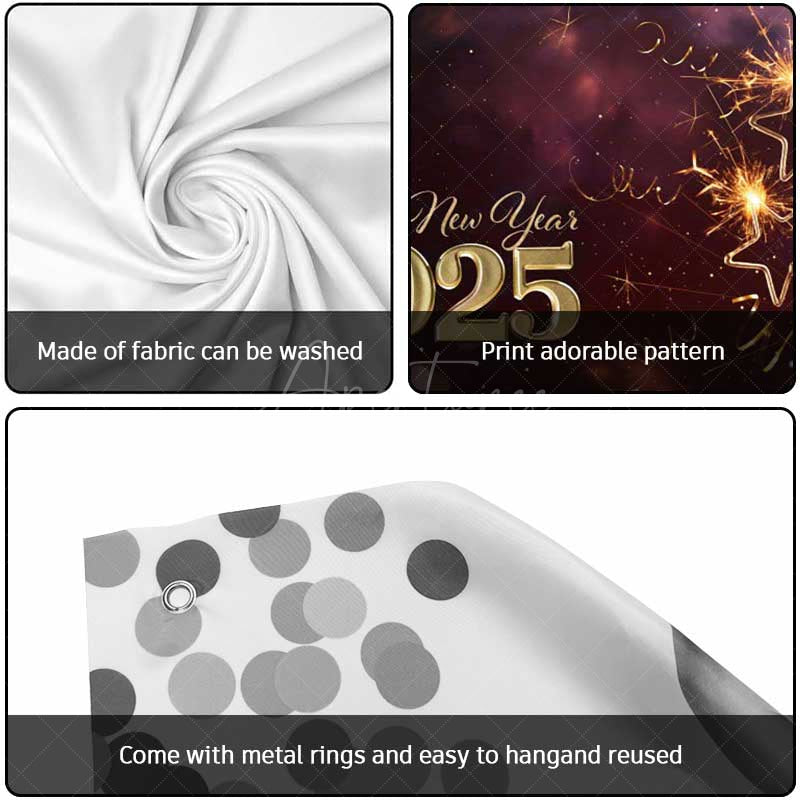 Aperturee - Aperturee Shining Star Sparks Romantic 2025 Garage Door Banner